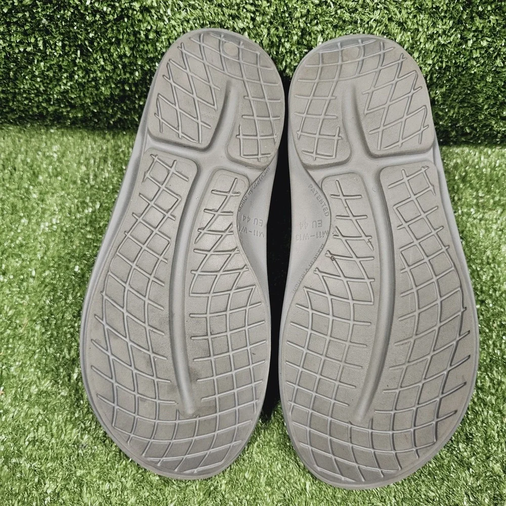 Oofos OOahh Slide Gray Recovery Athletic Comfort Sandals Mens Size US 11